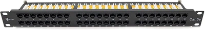 Патч-панель Ritar 48 порта UTP Dual кат 5Е 19" 1U не экранированная (RT-2264-CAT.5E)
