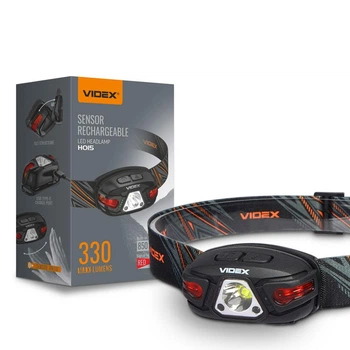 Налобный светодиодный LED фонарик VIDEX H015 330Lm 5000K