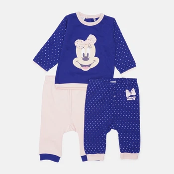 Дитяча піжама для дівчинки Disney Pieces Minnie 2200008358 98 см Рожевий/Синій (8445484028669)