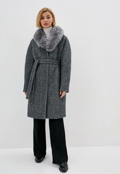 Пальто зимнее серое DANNA 1377GR 48