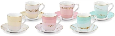 Чашка для эспрессо myCOFFEE, с блюдцем, 6 шт., 90 мл, Romance Tescoma 387717