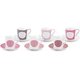 Чашка для эспрессо myCOFFEE, с блюдцем, 6 шт., 90 мл, Sugar Tescoma 387715
