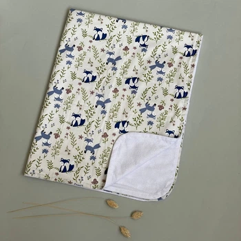 Пеленка Anny.Home непромокаемая 100x80 см Еноты