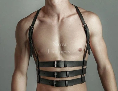 Портупея мужская Nova гартеры Эко-Кожа L Черная №237