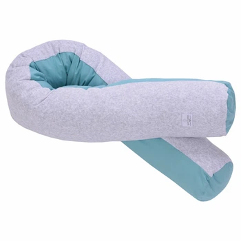Подушка для кормления Baby Veres Comfort Long Velour grey-tiffany 170х52 см 302.01.3