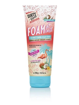 Цукровий скраб для тіла Dirty Works Foam At Last Coconut 250г