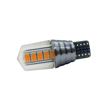 Светодиодная лампа Avolt W16W 2835-10smd canbus желтая 12v(13512)