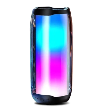 Портативная беспроводная Bluetooth колонка WEKOME D31 Speaker with RGB light |8W, BT5.0, TF/USB/AUX, 3-8h| со светомузыкой Black (D31)