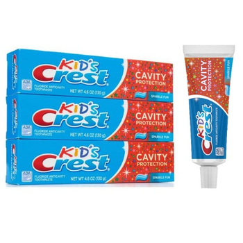Зубна паста дитяча Crest kid's Cavity Protection Sparkle Fun 390 г 3 шт.