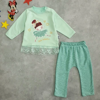 Костюм "Балерина" BabyHi для девочки 68 см Бирюзовый 18815