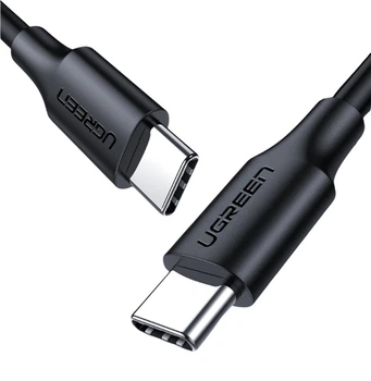 Kabel Ugreen US286 USB Type-C to USB Type-C 60 W Cable Nickel Plating 3 A 3 m Black (6957303867882)