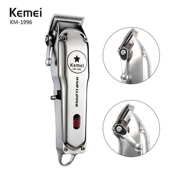 Профессиональная беспроводная машинка для стрижки волос Kemei Barber KM-1996