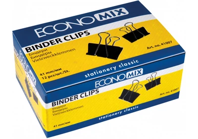 Биндеры для бумаги 41 мм Economix, 12 шт. (E41007) economix (E41007)