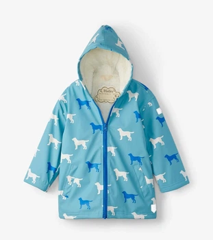 Дощовик Hatley , що змінює колір утеплений Friendly Labs 122см блакитний 7A (F21FLK818)