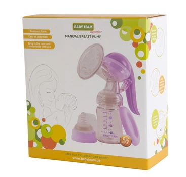 Молоковідсмоктувач ручний Baby Team Tritan 0090