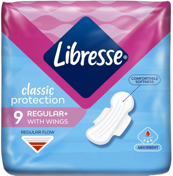 Гігієнічні прокладки Libresse Classic Protection Regular + 9 шт