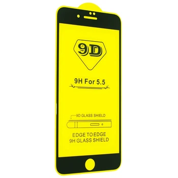 Защитное стекло TDG 9D для Apple Iphone 8 Plus Full Glue черный 0,26 мм в упаковке