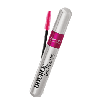 Тушь для ресниц объем и длина с двумя щеточками, двойная Double Lash Extend, 12 мл Make Up Farmasi