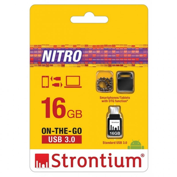 flash USB 3.0 / micro USB 16GB Strontium Nitro OTG (SR16GBBOTG2Z)