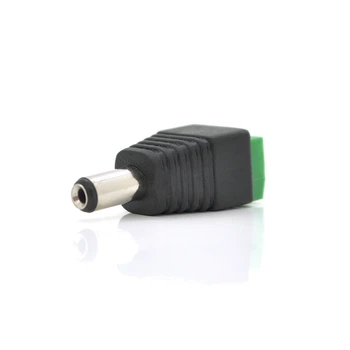 Разъем для подключения питания DC-M (D 5,5x2,5мм) с клеммами под кабель (Black Plug),