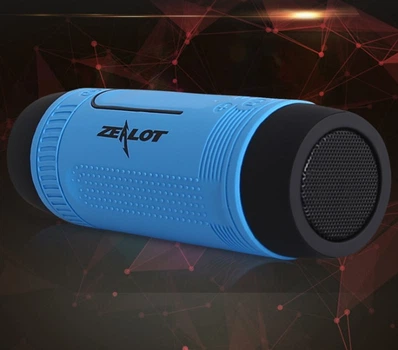 Mp3 Bluetooth динамик с фонариком Zealot S1 Синий