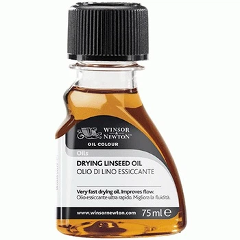Масло льняное темное быстросохнущее, для масляных красок, Winsor&Newton Drying Linseed Oil, 75 мл