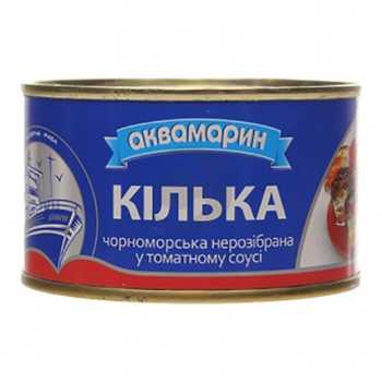 Консерва Аквамарин Кiлька нерозібрана в Т/С 230г( 4820183770806)