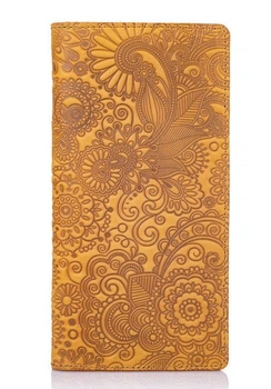 Шкіряне портмоне Hi Art Mehendi Art WP-02-S18-0935-T005 Жовтий