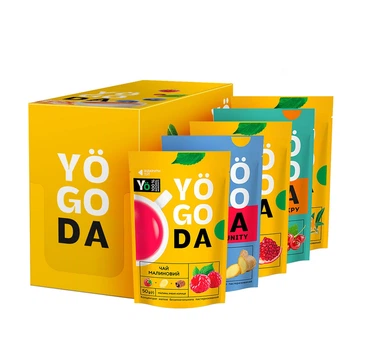 Рідкий чай із ягід Yogoda - набір "MIХ-бокс" (12 шт.)