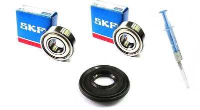 Комплект подшипников SKF 6204 и 6205 сальник 30*52/65*7/10 WLK стиральных машин Indesit