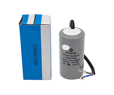 Конденсатор пусковой 150 мкФ 250 В (150uF 250V) CD60 для электродвигателей (Piranil)