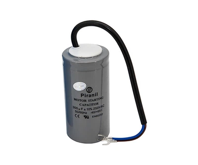 Конденсатор пусковой 300 мкФ 250 В (300uF 250V) CD60 для электродвигателей (Piranil)