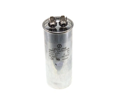 Конденсатор пуско-рабочий CBB65 60 мкФ 450В (60uF 450V) в металле (Leon One)
