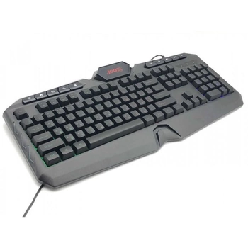 Игровая клавиатура для компьютера JEDEL K504 Черная геймерская проводная с USB интерфейсом с RGB подсветкой и тихим плавным ходом (49018)