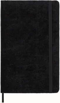 Записная книга Moleskine Velvet 13 х 21 см 240 страниц в линию Чёрный в подарочном боксе (8056598851311)
