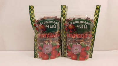 Упаковка фруктово-ягодного чая Карпатский чай Шиповник 2шт по 100г