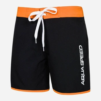 Детские шорты для купания Aqua Speed Evan Junior 305-01 128-140 см Черный/Оранжевый (5908217675293)
