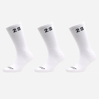 Набор мужских носков высоких хлопковых Nike U Jordan Essential Crew DA5718-100 42-46 3 пары Белый (194958592820)