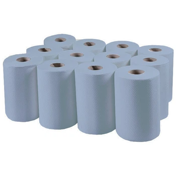 Рушники Tischa Papier в рулоні Basic MINI виготовлені з макулатури блакитного кольору