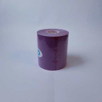Кінезіо тейп Kinesiology Tape 7,5см х 5м фіолетовий