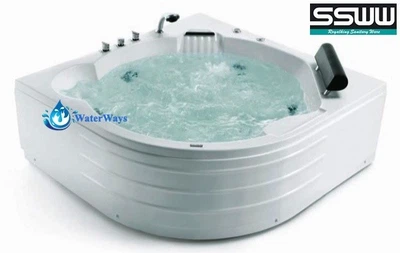 Гидромассажная ванна SSWW W0805 150х150х56см угловая акриловая