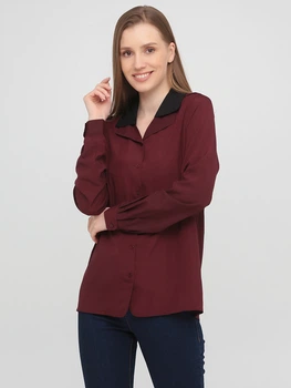 Классическая рубашка однотонная ASOS A170818-63 XS (44522XS) Бордовый