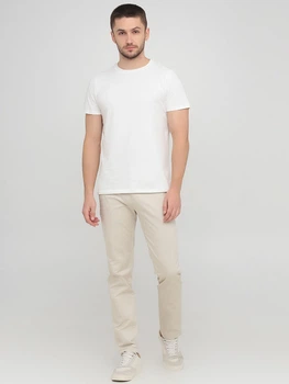 Кэжуал демисезонные прямые брюки Jack & Jones 216214017 M (80354M) Молочный