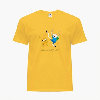 Футболка дитяча Час Пригод Фінн і Джейк пес (Adventure Time Finn & Jake the dog) (25186-1580) 122-128 см Бавовна Жовтий