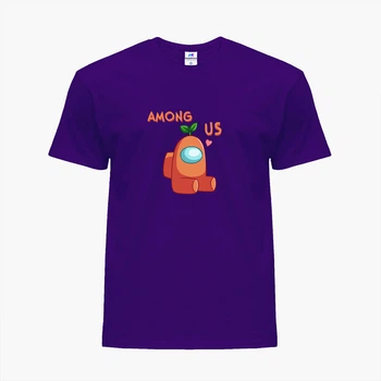 Дитяча футболка для дівчаток Амонг Ас (Among Us) (25186-2410-20) 104-110 см Бавовна Фіолетовий