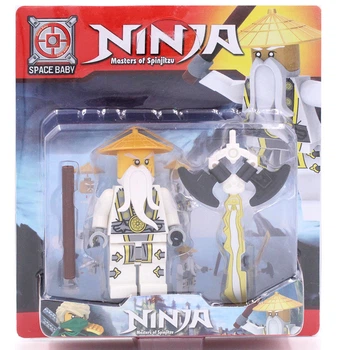 Фигурка Ниндзяго Мастер Сенсей Ву с оружием Ninjago Skybound Master Sense Wu