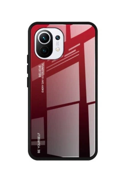 Чохол Gradient для Xiaomi Mi 11 Lite red-black