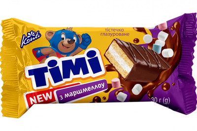 Упаковка пирожных Konti Timi со вкусом маршмеллоу 30 г х 20 шт (4823088606577)