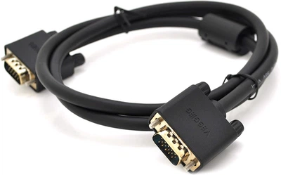 Кабель VEGGIEG VG-1 VGA 3+6, 1 м, male to male (папа-папа), OD-6.5 мм (YT-VGA(M)/(M)3+6VG-1)