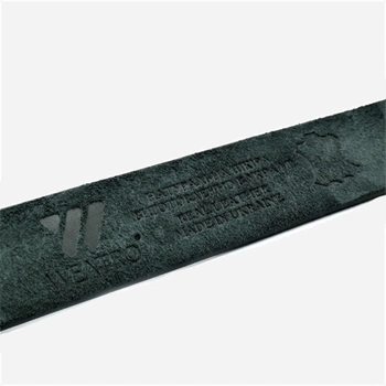 Мужской ремень кожаный Weatro m-kozh38-wtrua-0011 110-120 см Черный (1556338349)